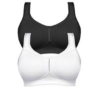 Lot de 2 Soutien-gorge sans armature grande taille Noir 7761 Cremona Susa