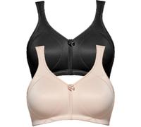 Lot de 2 Soutien-gorge sans armature grande taille Noir 9756 Topsy Susa