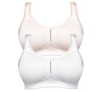 Lot de 2 Soutien-gorge sans armature grande taille Blanc 7761 Cremona Susa