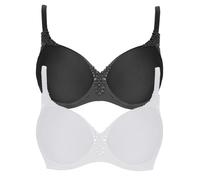 Lot de 2 Soutien-gorge spacer à armatures Carola VIANIA 151414 85-115 B-G Blanc