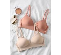 ENVIE DE FRAISE Lot de 2 Soutiens-Gorge Grossesse et Allaitement en Microfibre et Dentelle Beige 105D