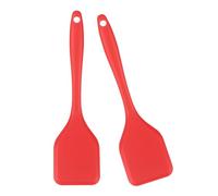 Lot de 2 spatules de cuisine en silicone souple et robuste - Protection avant souple - Idéal pour un usage quotidien - Spatule de cuisine