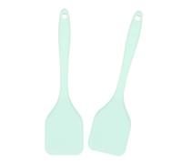 Lot de 2 spatules de cuisine en silicone souple et robuste - Protection avant souple - Idéal pour un usage quotidien - Spatule facile à nettoyer