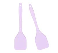 Lot de 2 spatules de cuisine en silicone souple et robuste - Protection avant souple - Idéal pour un usage quotidien - Spatule de cuisine