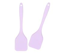 Lot de 2 spatules de cuisine en silicone souple et robuste - Protection avant souple - Idéal pour un usage quotidien - Ustensiles de cuisine antiadhésifs