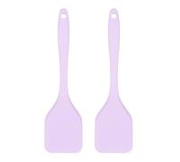 Lot de 2 spatules de cuisine en silicone souple et robuste - Protection avant souple - Idéal pour un usage quotidien - Spatule facile à nettoyer