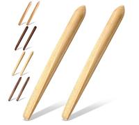 Lot de 2 spatules en bambou pour pâte à saure, 27,9 cm, mélangeur multifonction et spatule, pelle en bois pour la cuisson du pain et la cuisson
