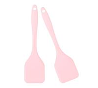Lot de 2 spatules souples en silicone ergonomiques sans danger pour les ustensiles de cuisine antiadhésifs, idéales pour les cuisiniers à la maison