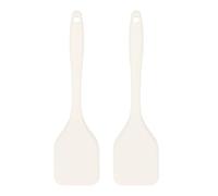 Lot de 2 spatules souples en silicone ergonomiques sans danger pour les ustensiles de cuisine antiadhésifs, idéales pour les cuisiniers à la maison