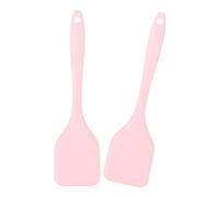 Lot de 2 spatules souples en silicone ergonomiques sans danger pour les ustensiles de cuisine antiadhésifs, idéales pour les cuisiniers à la maison