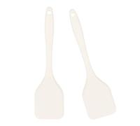 Lot de 2 spatules souples en silicone ergonomiques sans danger pour les ustensiles de cuisine antiadhésifs Idéal pour les cuisiniers à domicile