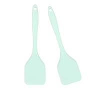 Lot de 2 spatules souples en silicone ergonomiques sans danger pour les ustensiles de cuisine antiadhésifs, idéales pour les cuisiniers à la maison