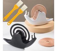 Lot de 2 Spirales Anti-Moustiques, Support Créatif pour Bobine Mosquito Coil Holder, Support Bobine Moustique, agit Contre Les Moustiques, Les Insectes, Les Porte-encens (Noir et Blanc)