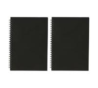 Lot de 2 spirales simples vierges pour les réunions et le quotidien - Couverture souple - Carnet de croquis - Planificateur quotidien