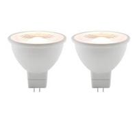 elexity - Lot de 2 spots LED 3,5W GU5,3 250lm 2700K (blanc chaud) Blanc