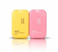 Lot de 2 Sprays Mains Désinfectants 30 ml - Format Pocket - Sans Rinçage - Parfum (Sakura/Monoï) - Gel Hydroalcoolique Portable - Idéal Sac, Voyage & Quotidien