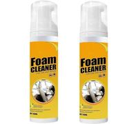 Lot de 2 sprays nettoyants multi-usages, sans rinçage, anti-taches, nettoyant pour voiture et maison, saveur citron, pour cuisine, salle de bain, voiture