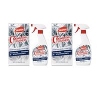 Lot de 2 sprays nettoyants pour lustres sans essuyage - Formule avancée anti-goutte à goutte pour poussière et crasse - Verre sans traces et brillance cristalline, buse haute pression facile à