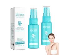 Lot de 2 sprays pour le visage Daily Rescue - 30 ml - Hypochlorous - Hydratant doux - Pour cuir chevelu sec - Apaise, nettoie et renouvelle la peau - Sans alcool - Sans huile - Pour tous types de peau
