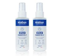 Lot de 2 Sprays Protecteurs Punaises de Lit Nidoan - Huile Essentielle Eucalyptus, Extra Longue Durée 14 Jours, Technologie Brevetée, Vêtements & Sacs, Sans Pyrèthre Sans DEET - 100Ml x2