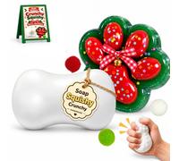 Lot de 2 Squishy Beads Crunchy Squishy Beads remplis de savon Squeeze Soap Noël Patte de chat Squishies, accessoire sensoriel ASMR pour adultes à partir de 14 ans