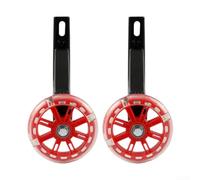 Lot de 2 stabilisateurs, avec effet clignotant, pour vélos de 12 à 50,8 cm, roues d'entraînement de vélo (45,7 cm)