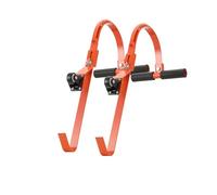 Lot de 2 stabilisateurs d'échelle, crochets de toit, crochets de toit, crochets d'échelle, gouttière, crochet de toit avec roue, installation rapide et facile