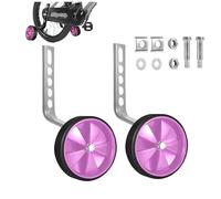 Lot de 2 stabilisateurs pour vélo d'enfant, roues d'entraînement pour vélo pour enfants de 30,5 cm, 30,5 cm, 40,6 cm, 45,7 cm, 50,8 cm, vitesse unique, rose