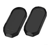 Lot de 2 stations de charge NotePin, adaptateur de chargeur USB-C, support de chargeur magnétique avec base antidérapante, charge rapide en 2 heures pour enregistreur vocal NotePin AI (noir)