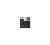 Lot de 2 stickers effet marbre - L 30 x l 30 cm - Noir