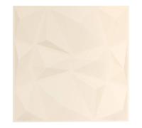 Lot de 2 Stickers Géométriques "Oren" 50x50cm Blanc
