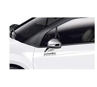 Lot de 2 stickers noir Citroën racing 12 x 3 cm