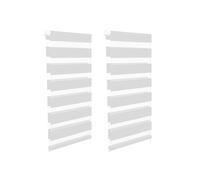 IDMarket - Lot de 2 Stores enrouleurs zébrés Jour Nuit l.40 x H. Max 170 CM Blancs