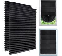 Lot de 2 stores occultants temporaires à coller sans perçage, pour maison, chambre à coucher, cuisine, salle de bain - 150 x 60 cm