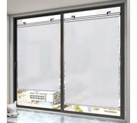 Lot de 2 Stores Pare-Soleil avec Ventouses, Stores À Rouleau Thermiques, Rideaux D'intimité sans Perçage,Pare-Soleil de Balcon Portable Temporaire,pour Salon,Fenêtre Voiture,sans Perçage