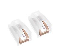Lot de 2 stylets diamantés pour tourne-disque phonographe - Accessoires pour gramophone - Aiguille dorée pour platine