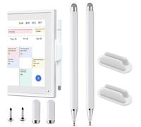 Lot de 2 stylets et supports pour calendrier Skylight de 38,1 cm, stylo double pointe 2 en 1 compatible avec Skylight 15,6", calendrier numérique intelligent de 68,6 cm avec support (2 stylets +