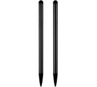 Lot de 2 stylets noirs universels pour appareils à écran tactile - Compatible avec iPad, Samsung Galaxy, smartphones, tous les appareils à écran tactile capacitif