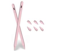 Lot de 2 stylets pour Apple iPad 6e/11e génération 2026-2018, charge rapide avec sensibilité à l'inclinaison et rejet de la paume pour iPad Pro 11"/12,9"/13", iPad Air 3/4/5/M2/M3/M4, iPad mini 5/6/7