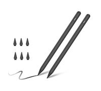 Lot de 2 stylets pour Apple iPad A16, stylet à charge rapide à rejet de paume, Apple iPad Pencil Pro pour iPad A16 11/10/9/8/7/6e, Pro 13/12.9/11(M5/4), Air 13/11(M4/3/2), Mini 5/6/7e, magnétiquement