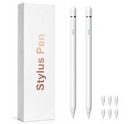Lot de 2 stylets pour iPad 2018-2026, stylet magnétique pour iPad 2e génération et 1ère génération avec sensibilité à l'inclinaison et rejet de la paume, crayon pour iPad A16 Pro 11/12.9/13, Air, Mini