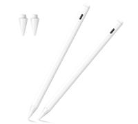 Lot de 2 stylets pour iPad A16 11e/10e 2025-2018 2025-2018 avec sensibilité au rejet de la paume et à l'inclinaison pour iPad A16/11/10/9/8/7/6e, Pro 12,9/11/13", Air M2/M3/5/4/3, Mini A1 17/5e /6e