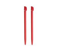 Lot de 2 stylets rouges de rechange pour écran tactile compatible avec consoles Nintendo 2DS (version plate)