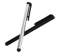 Lot de 2 stylets universels pour appareils tactiles Itouch/Itouch/2 stylets 1 argenté et 1 noir