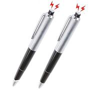 Lot de 2 stylos à bille à décharge électrique, amusants et sûrs, gadget pour farces et farces, pour la journée des imbéciles