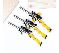 Lot de 2 stylos à bille en forme de fusil de sniper de dessin animé Kawaii pour l'école, cadeaux de Noël