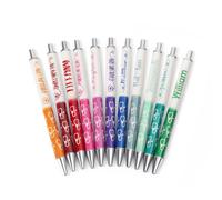 Lot de 2 stylos à bille en métal pailleté, motif stéthoscope personnalisé, encre noire, rétractables, avec nom personnalisé, pour infirmières, jolis stylos, cadeau pour infirmières, médecins,personnel
