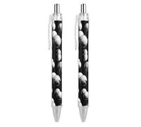 Lot de 2 stylos à bille rétractables en forme de balle de golf de 0,5 mm, encre gel lisse pour bureau, PIC 2