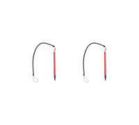 Lot de 2 stylos à corde élastique durable pour appareils à écran résistif fournitures informatiques industrielles pour lecteur de jeux vidéo machine en métal rouge
