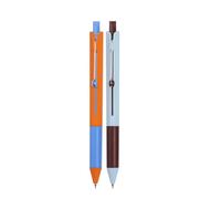 Lot de 2 stylos à encre gel silencieux de 0,5 mm à séchage rapide, écriture lisse pour examens d'étude, prise en main confortable, sans bruit, encre gel rétractable, séchage rapide, ne tache pas